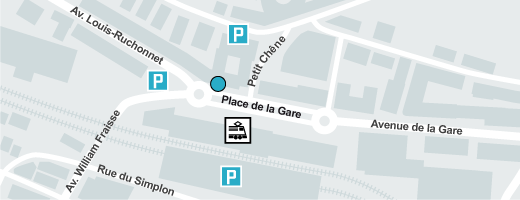 Plan de situation des locaux de Corref, Place de la Gare 10 à Lausanne